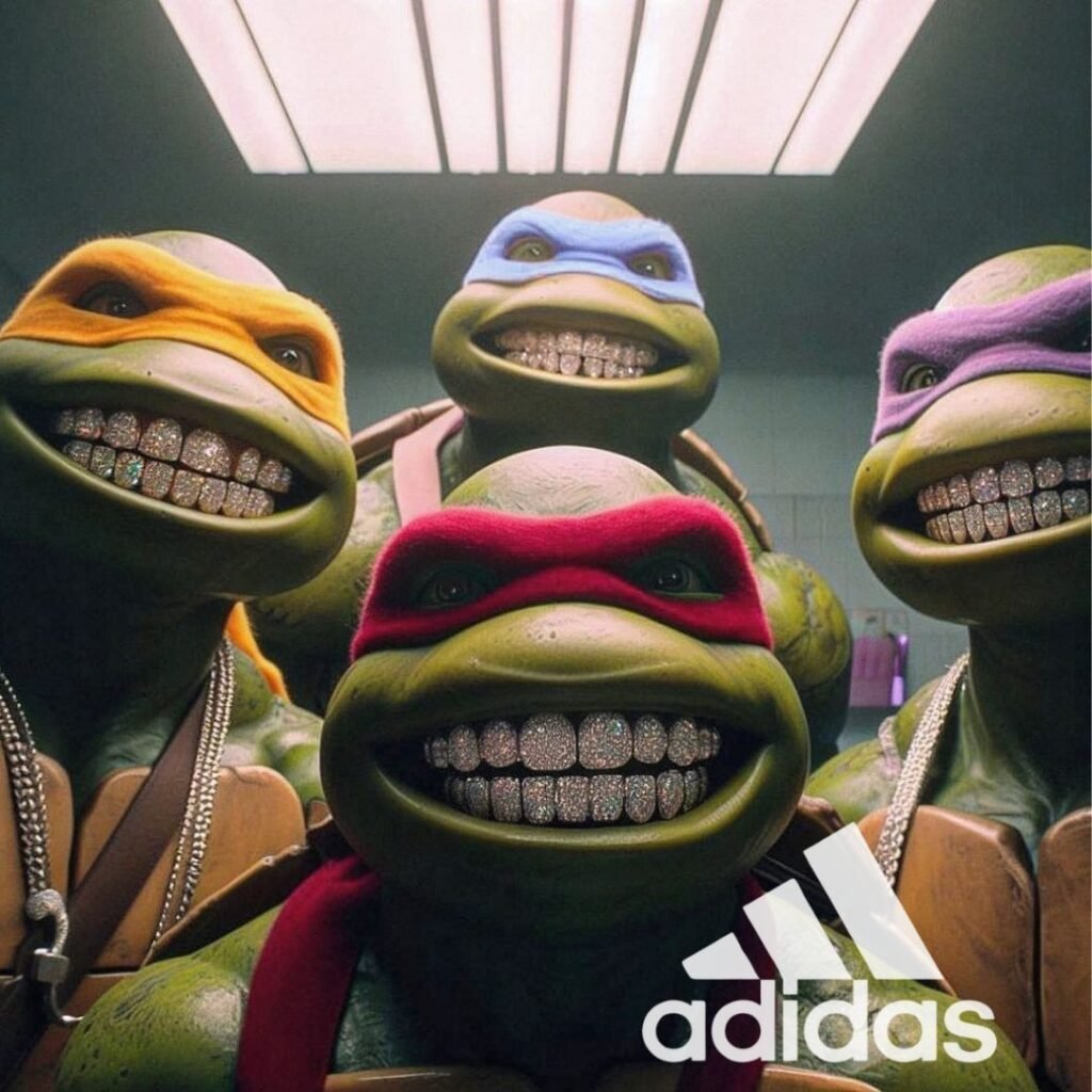 حذاء سنيكرز سلاحف النينجا x أديداس سوبرستار شيل تو أخضر أحمر Teenage Mutant Ninja Turtles x adidas Superstar Shelltoes