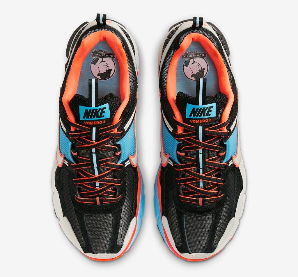 حذاء سنيكرز نايك زوم فوميرو 5 بلو جيز توتال أورانج النسائي Nike Zoom Vomero 5 Blue Gaze Total Orange