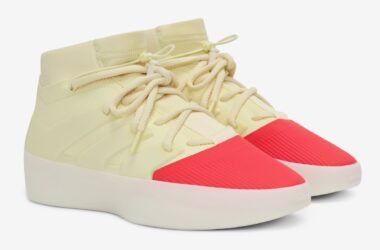 adidas Fear of God 1 Desert Yellow Indiana Red