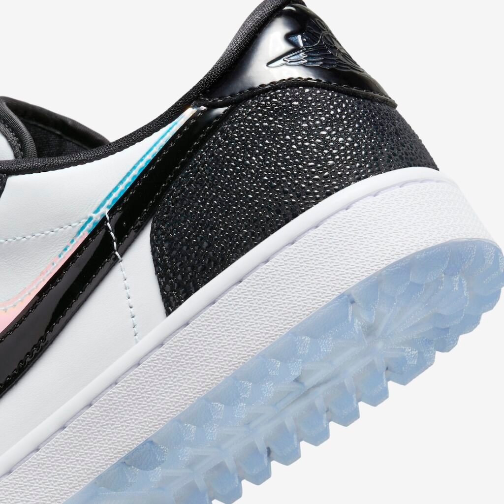 حذاء سنيكرز نايك اير جوردن 1 لو جولف إندلس بِرسوت لون ابيض اسود Air Jordan 1 Low Golf Endless Pursuit