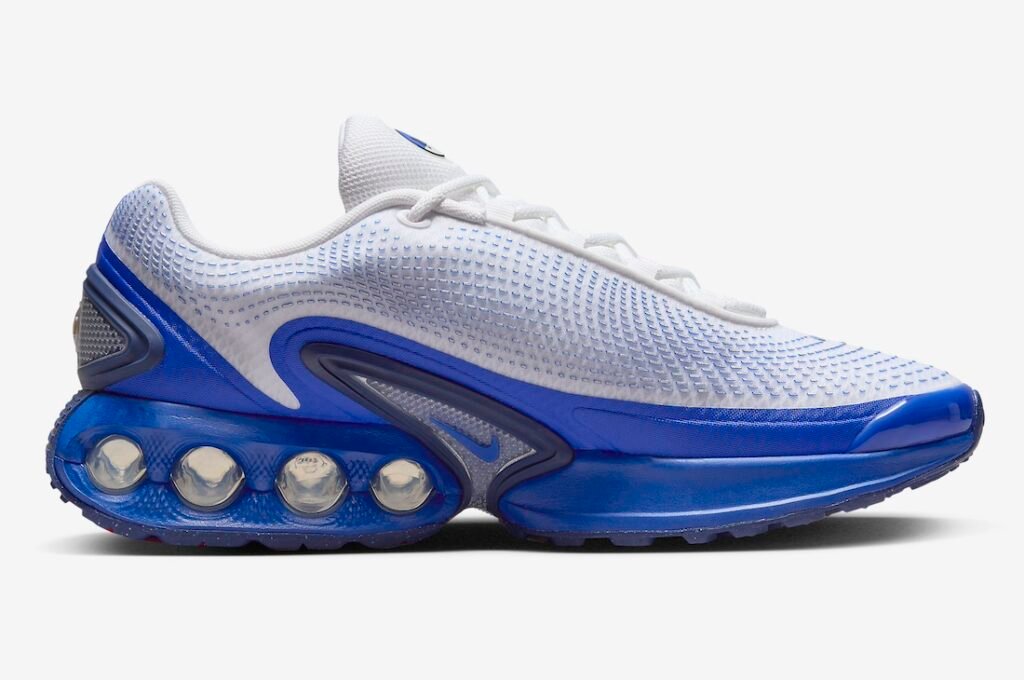 حذاء سنيكرز نايك اير ماكس دي ان وايت ريسر بلو لون ازرق ابيض Nike Air Max DN White Racer Blue