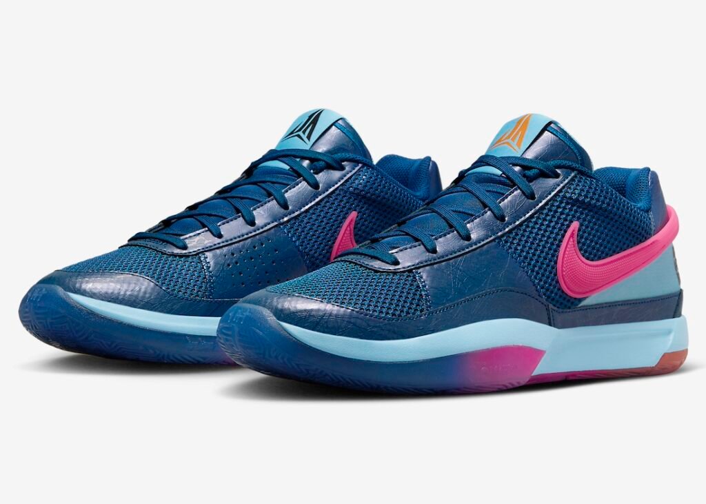 حذاء سنيكرز نايك جا 1 لون ازرق غامق والزهري Nike Ja 1 NY vs. NY