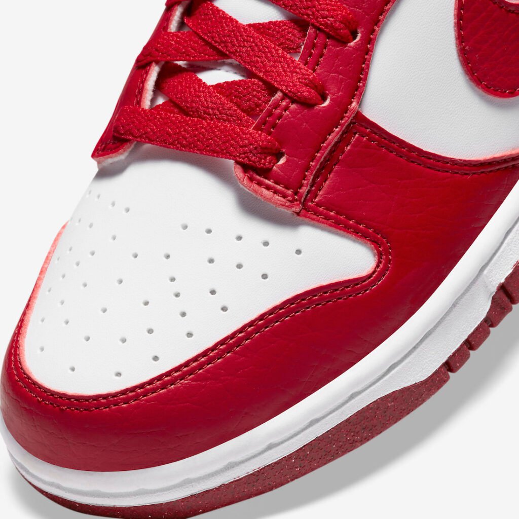 حذاء سنيكرز نايك دانك لو نكست نيتشر جيم ريد النسائي لون أحمر أبيض Nike Dunk Low Next Nature Gym Red