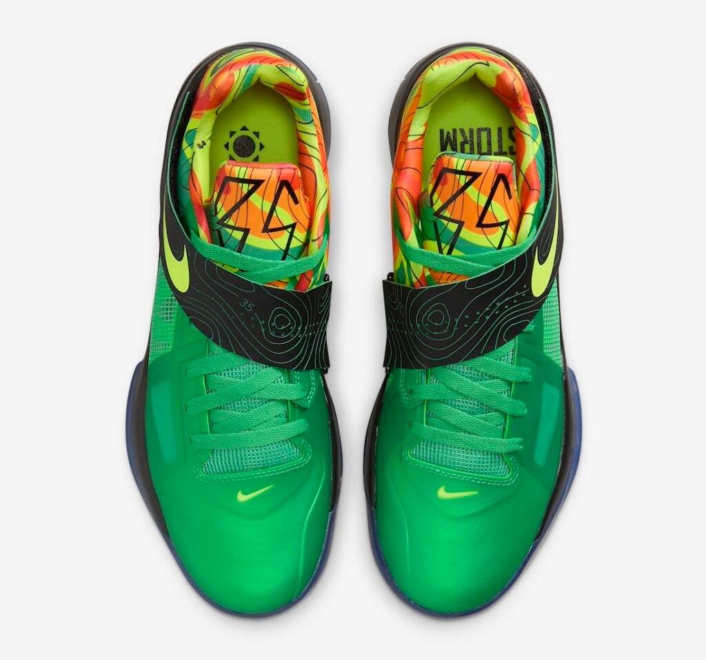 حذاء سنيكرز نايك كي دي 4 وذرمان لون اخضر اسود Nike KD 4 Weatherman