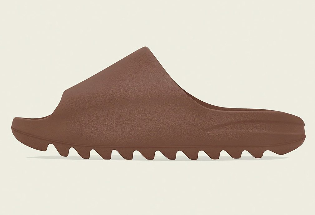 نعل شبشب اديداس ييزي فلاكس لون بني adidas Yeezy Slide Flax