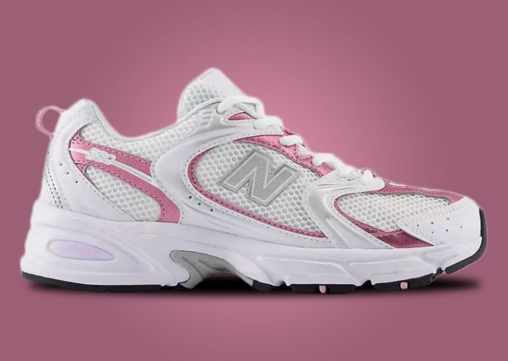 حذاء الجري نيو بالانس 530 بِنك شوجر النسائي الرجالي لون زهري ابيض New Balance 530 Pink Sugar