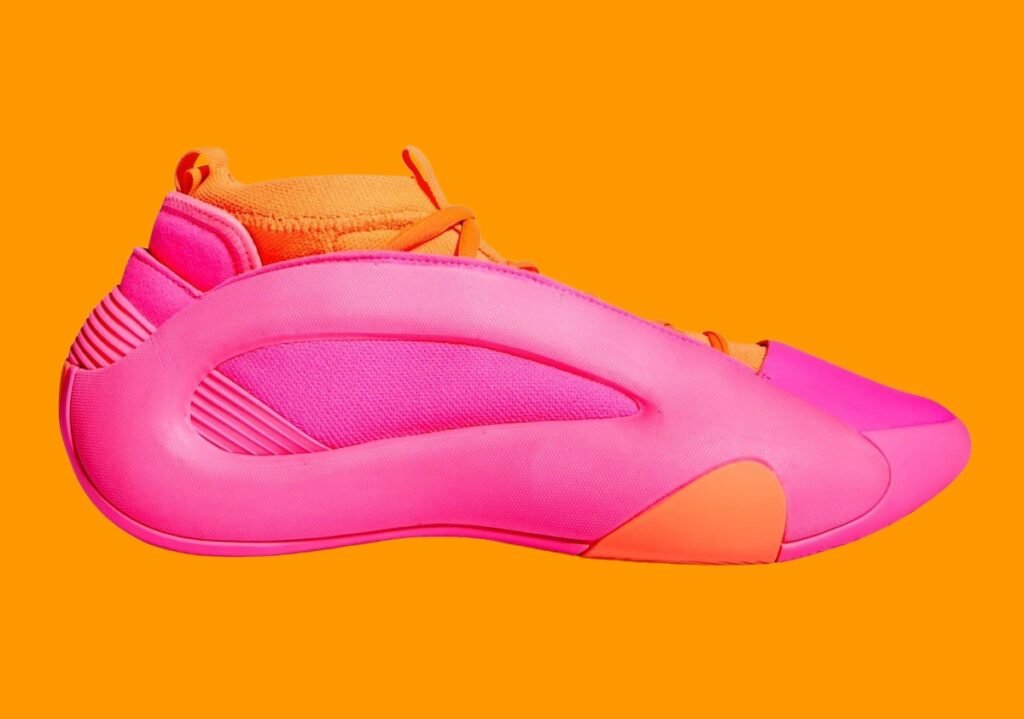 حذاء سنيكرز اديداس هاردن فوليوم 8 فلامينجو فلاي لون وردي برتقالي adidas Harden Vol. 8 Flamingo Fly