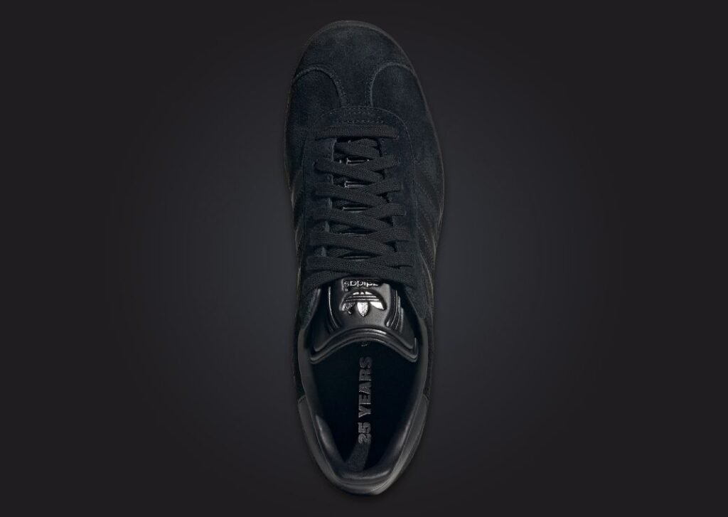 حذاء سنيكرز اديداس جازيل الذكرى 25 x اول بلاكس اسود بالكامل All Blacks x adidas Gazelle 25th Anniversary