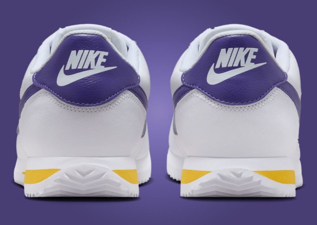 حذاء سنيكرز نايك كورتيز ليكرز لون ابيض بنفسجي Nike Cortez Lakers