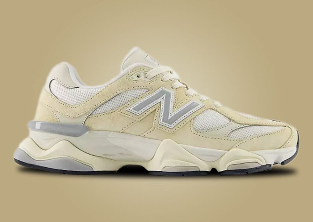 حذاء سنيكرز نيو بالانس 9060 كالسيوم لون الأسمر الكريمي القشدي New Balance 9060 Calcium