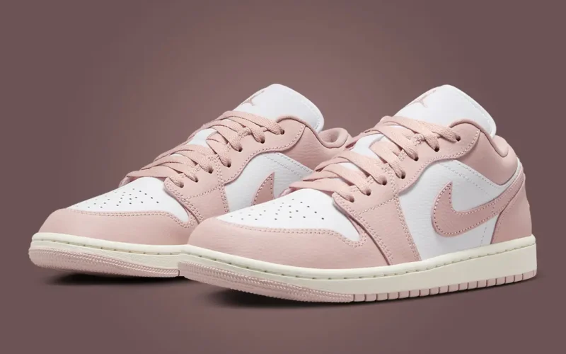 Air Jordan 1 Low White Pink Oxford