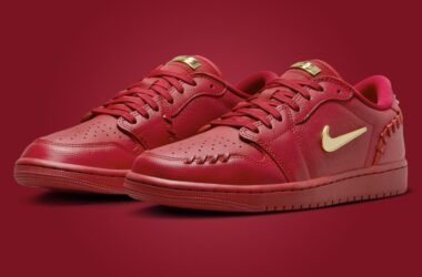 Air Jordan 1 MM Low Gym Red Metallic Gold