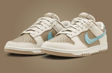 Nike Dunk Low Khaki Denim Turquoise