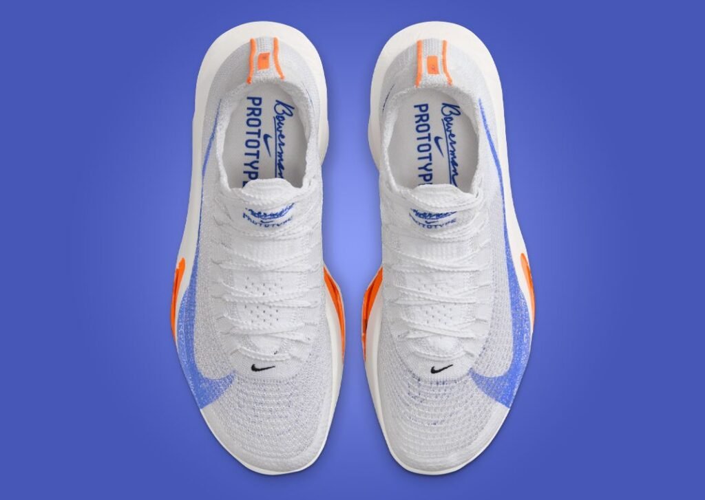 حذاء الجري نايك اير زووم ألفافلاي نكست% 3 بلوبرنت لون الابيض الازرق البرتقالي Nike Air Zoom Alphafly NEXT% 3 Blueprint