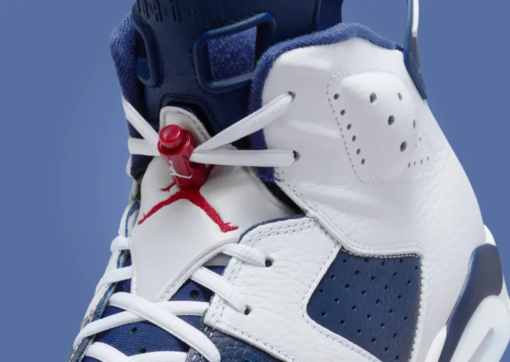 حذاء سنيكرز نايك اير جوردن 6 أولمبيك لون ابيض كحلي Air Jordan 6 Olympic