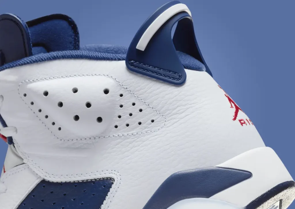 حذاء سنيكرز نايك اير جوردن 6 أولمبيك لون ابيض كحلي Air Jordan 6 Olympic