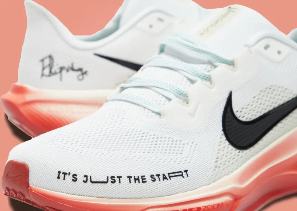 حذاء سنيكرز نايك بيجاسوس 41 إليود كيبتشوج لون ابيض احمر Nike Pegasus 41 Eliud Kipchoge