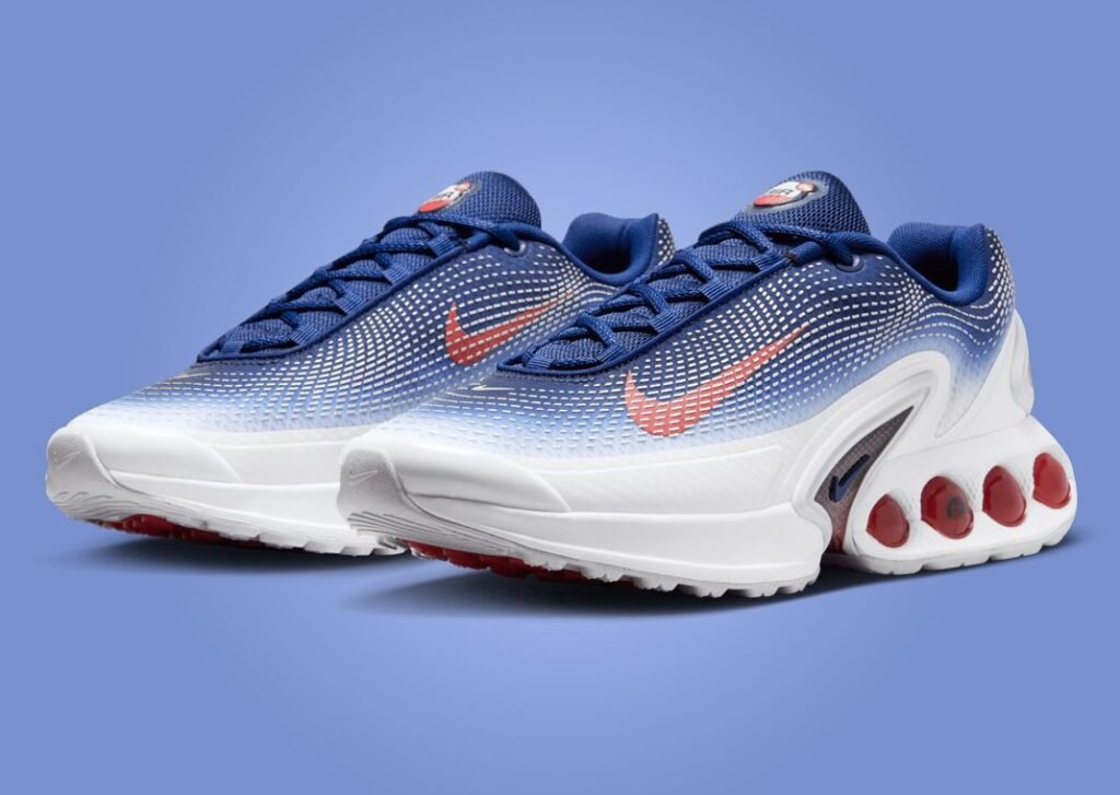 حذاء سنيكرز نايك ماكس اير دي ان أولمبيك لون ابيض ازرق احمر Nike Air Max DN Olympic