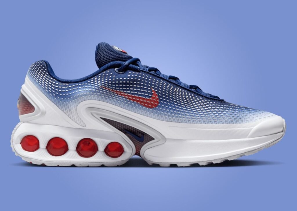 حذاء سنيكرز نايك ماكس اير دي ان أولمبيك لون ابيض ازرق احمر Nike Air Max DN Olympic