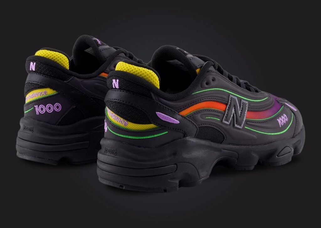 حذاء سنيكرز نيو بالانس 1000 بلاك مالتي كولور لون اسود متعدد الالوان New Balance 1000 Black Multi-Color