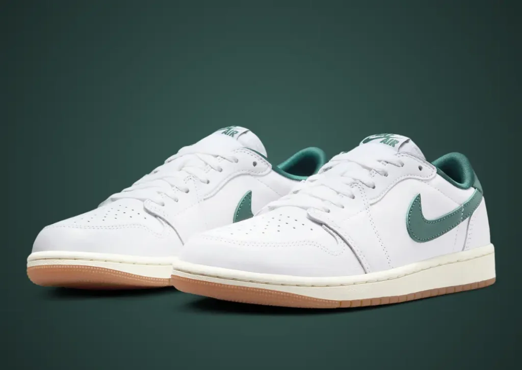 نايك اير جوردن 1 ريترو لو اوجي اوكسيدايزد جرين النسائي لون ابيض بالكامل اخضر Air Jordan 1 Retro Low OG Oxidized Green