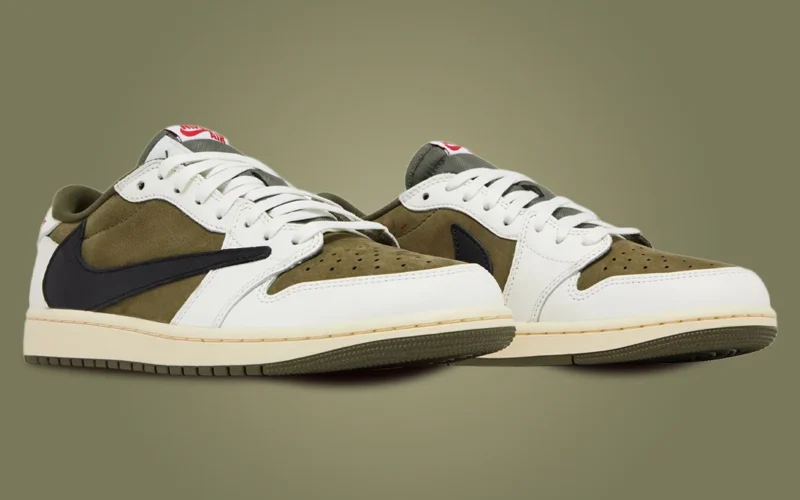 Travis Scott's Air Jordan 1 Retro Low OG Olive Alternate