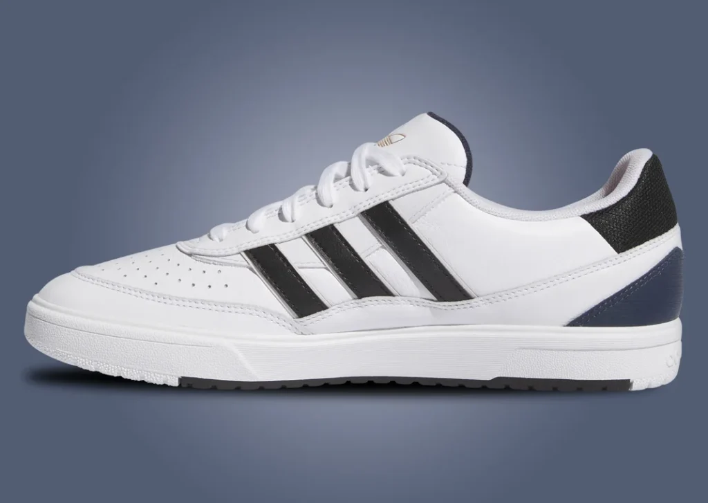 حذاء التزلج اديداس تايشون 2 وايت بلاك نايفي لون ابيض واسود adidas Tyshawn 2 White Black Navy