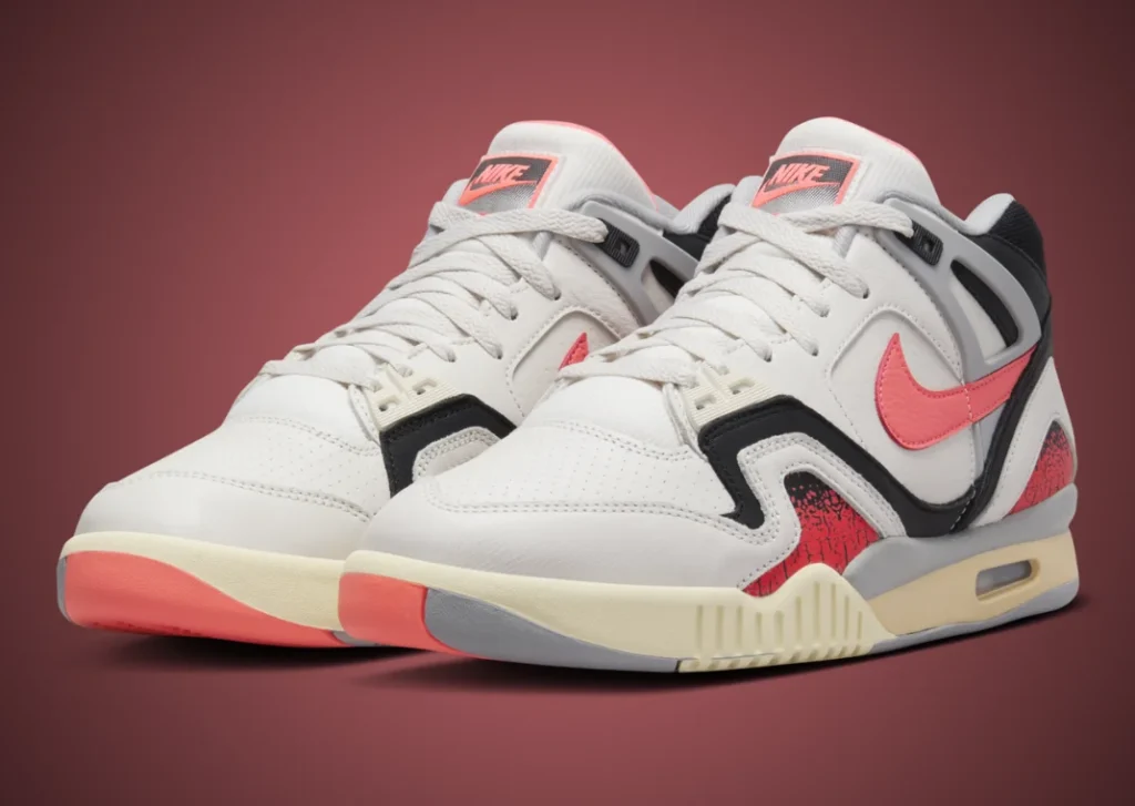 حذاء التنس نايك اير تيك تشالنج 2 هوت لافا لون ابيض واسود Nike Air Tech Challenge 2 Hot Lava