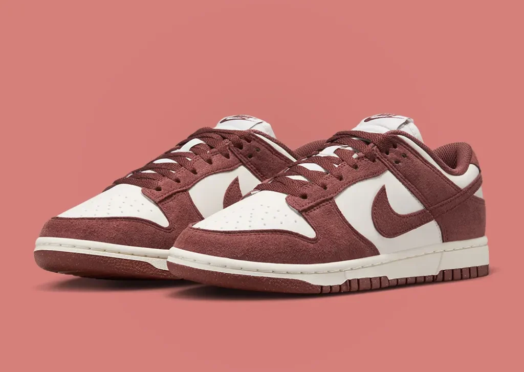 حذاء سنيكرز نايك دانك لو فانتوم ريد سيبيا النسائي لون احمر Nike Dunk Low Phantom Red Sepia