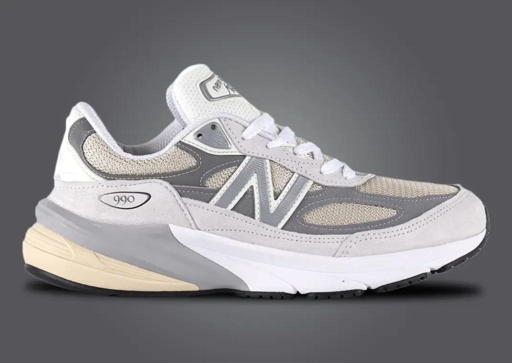 نيو بالانس 990 في 6 ريفلكشن ماربلهيد لون رمادي ابيض New Balance 990v6 Made in USA Reflection Marblehead