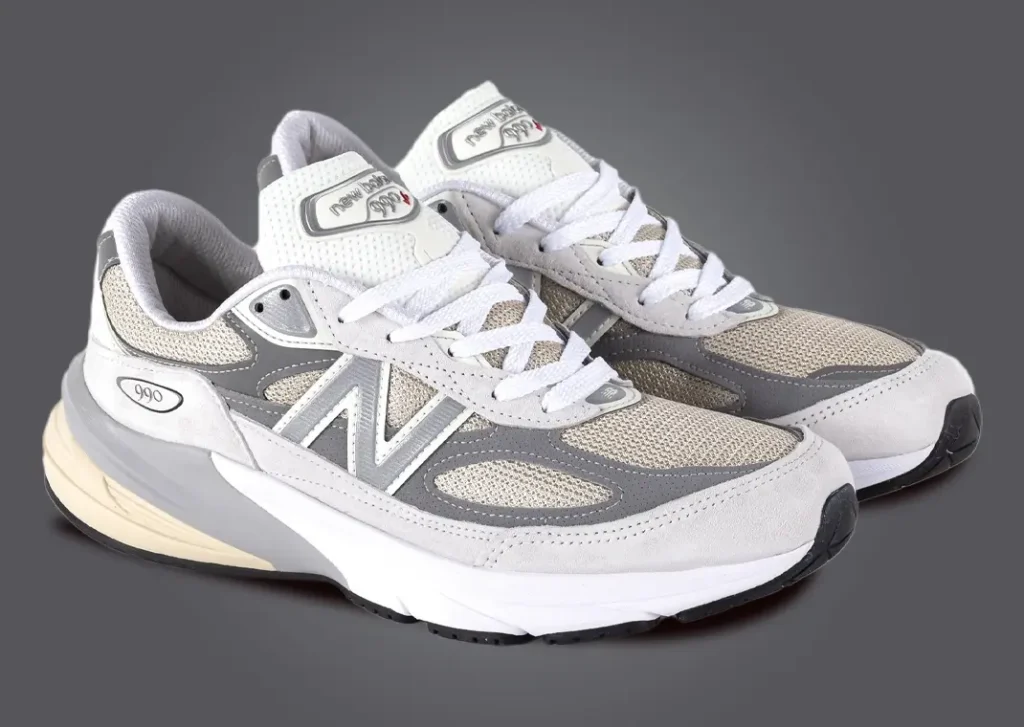 نيو بالانس 990 في 6 ريفلكشن ماربلهيد لون رمادي ابيض New Balance 990v6 Made in USA Reflection Marblehead