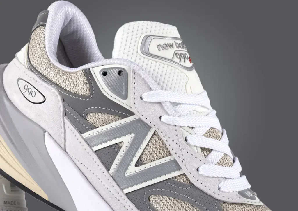 نيو بالانس 990 في 6 ريفلكشن ماربلهيد لون رمادي ابيض New Balance 990v6 Made in USA Reflection Marblehead