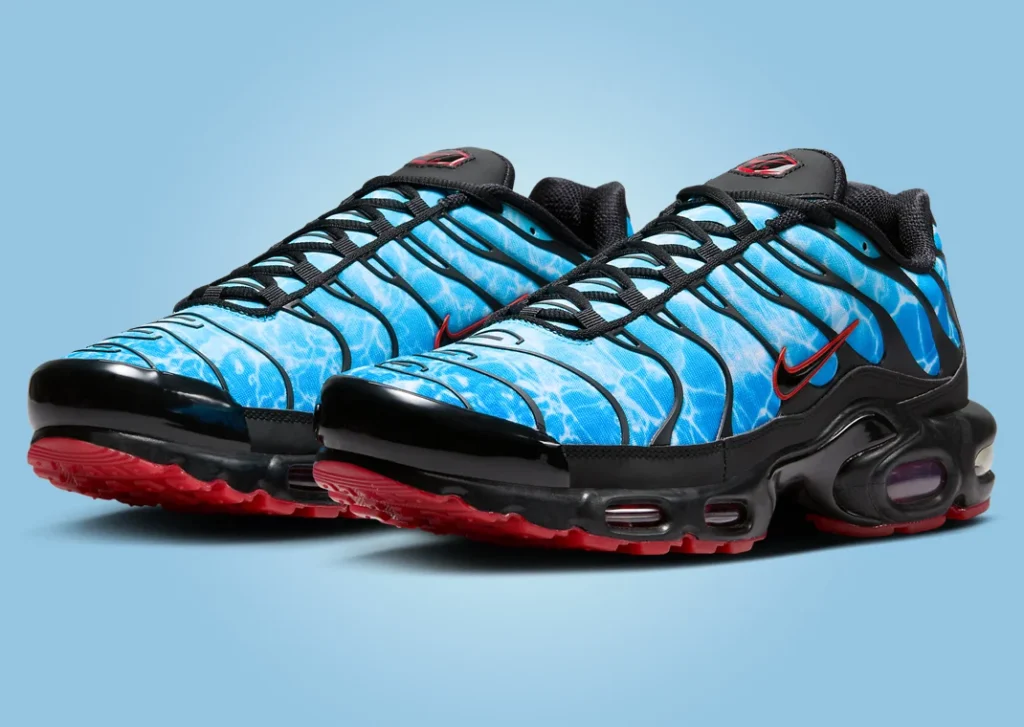 حذاء سنيكرز نايك اير ماكس بلس شارك أتاك لون ازرق واسود Nike Air Max Plus Shark Attack