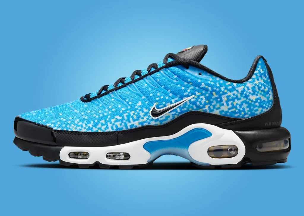 حذاء سنيكرز نايك اير ماكس بلس نابولي لون ازرق فاتح واسود Nike Air Max Plus Napoli