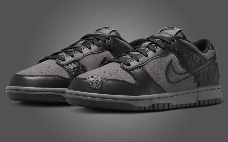 Nike Dunk Low Black Roses