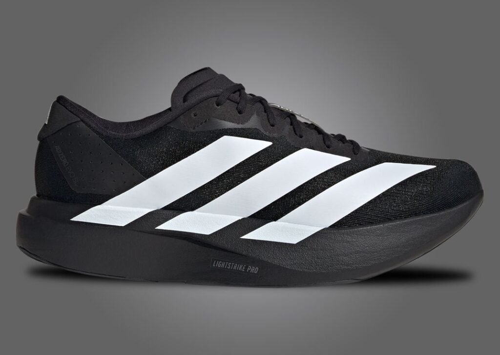 اديداس اديزيرو ايفو اس ال بلاك وايت لون اسود وابيض adidas Adizero Evo SL Black White