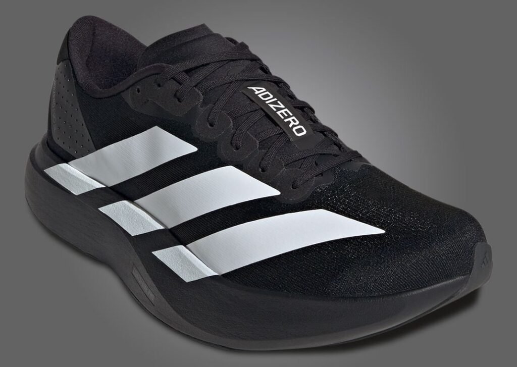 اديداس اديزيرو ايفو اس ال بلاك وايت لون اسود وابيض adidas Adizero Evo SL Black White